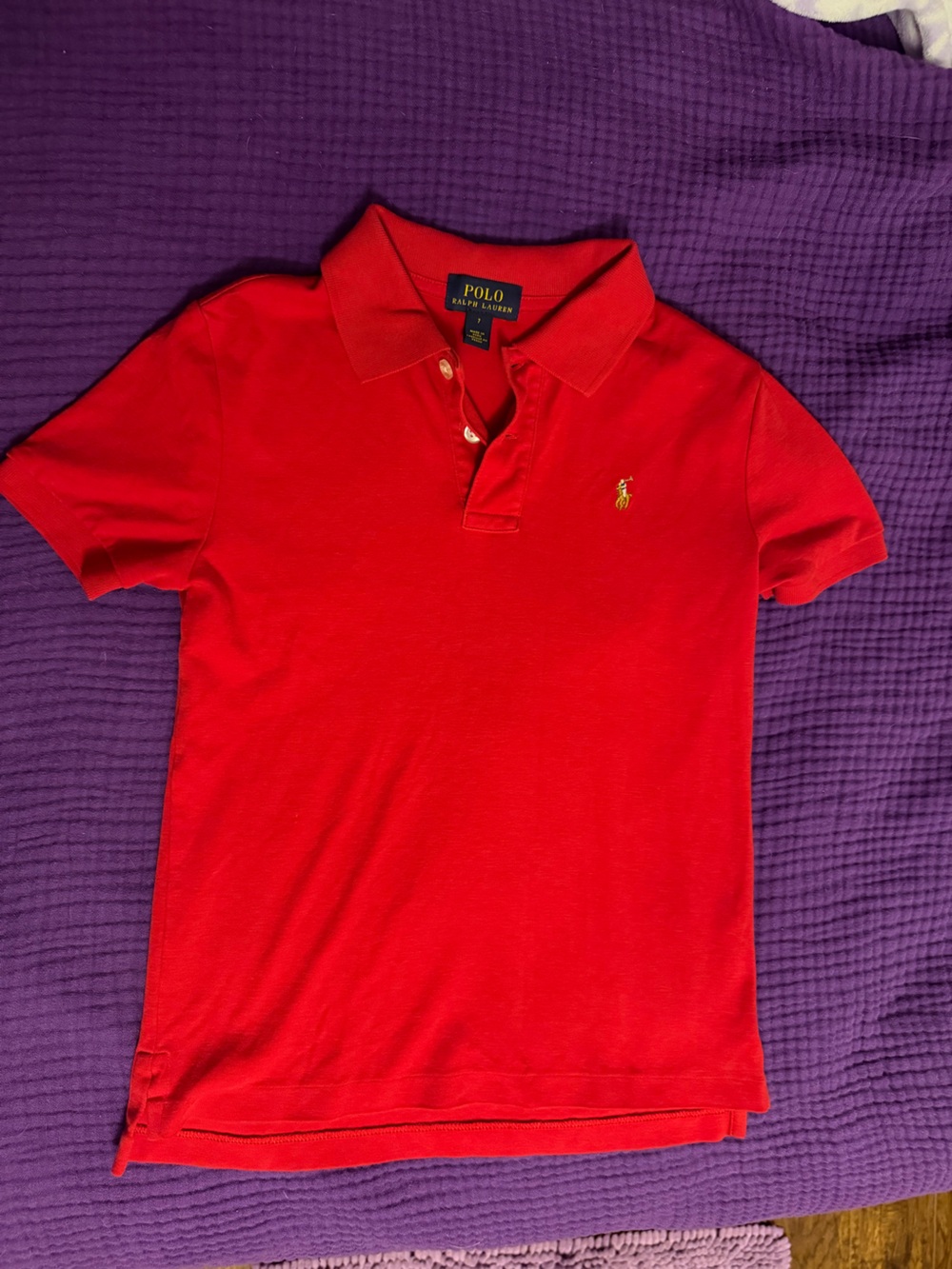 Polo by Ralph Lauren Red Short-Sleeve Polo with Yellow Pony